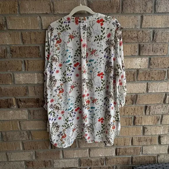 Violet + Claire Women's Floral Botanical Blouse – Size 1X - Picture 5 of 9
